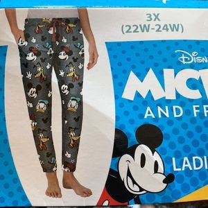 Mickey Mouse jogger pajama pants with pockets